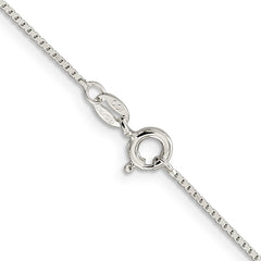 Sterling Silver .7mm Mirror Box Chain - 4