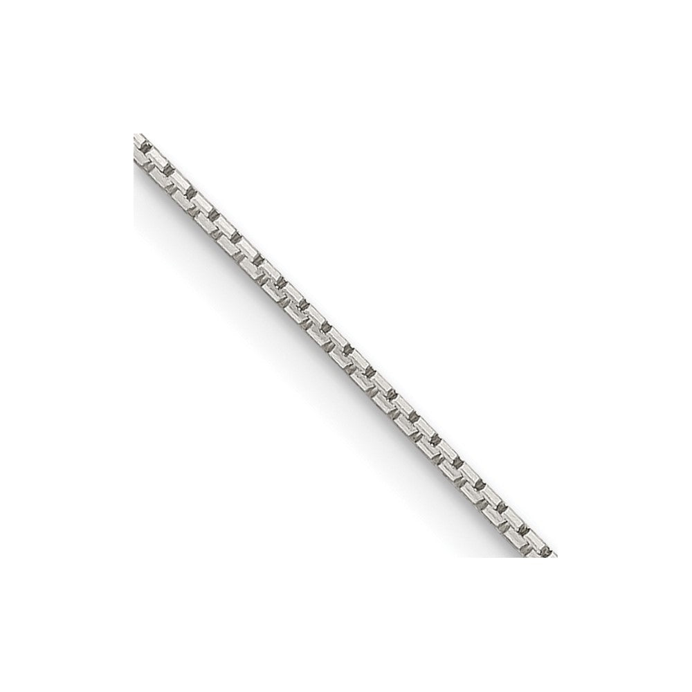 Sterling Silver .6mm 8 Sided Diamond-cut Mirror Box Chain - 4