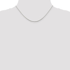 Sterling Silver .9mm 8 Sided Diamond-cut Mirror Box Chain - 4