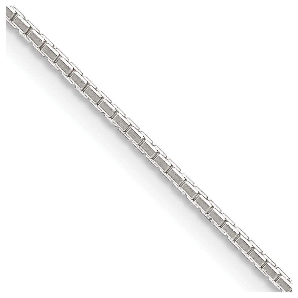 Sterling Silver .9mm 8 Sided Diamond-cut Mirror Box Chain - 4