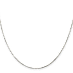 Sterling Silver 1.2mm 8 Sided Diamond-cut Mirror Box Chain - 4