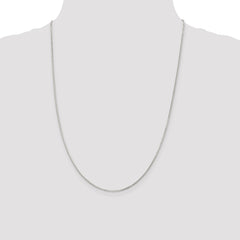 Sterling Silver 1.2mm 8 Sided Diamond-cut Mirror Box Chain - 4