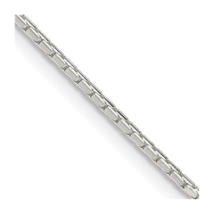 Sterling Silver 1.2mm 8 Sided Diamond-cut Mirror Box Chain - 4