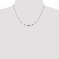 Sterling Silver 1mm Twisted Serpentine Chain - 5