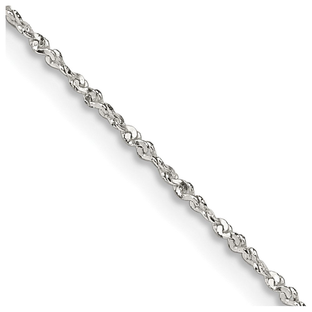 Sterling Silver 1mm Twisted Serpentine Chain - 4