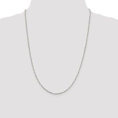 Sterling Silver 1.6mm Twisted Serpentine Chain - 2