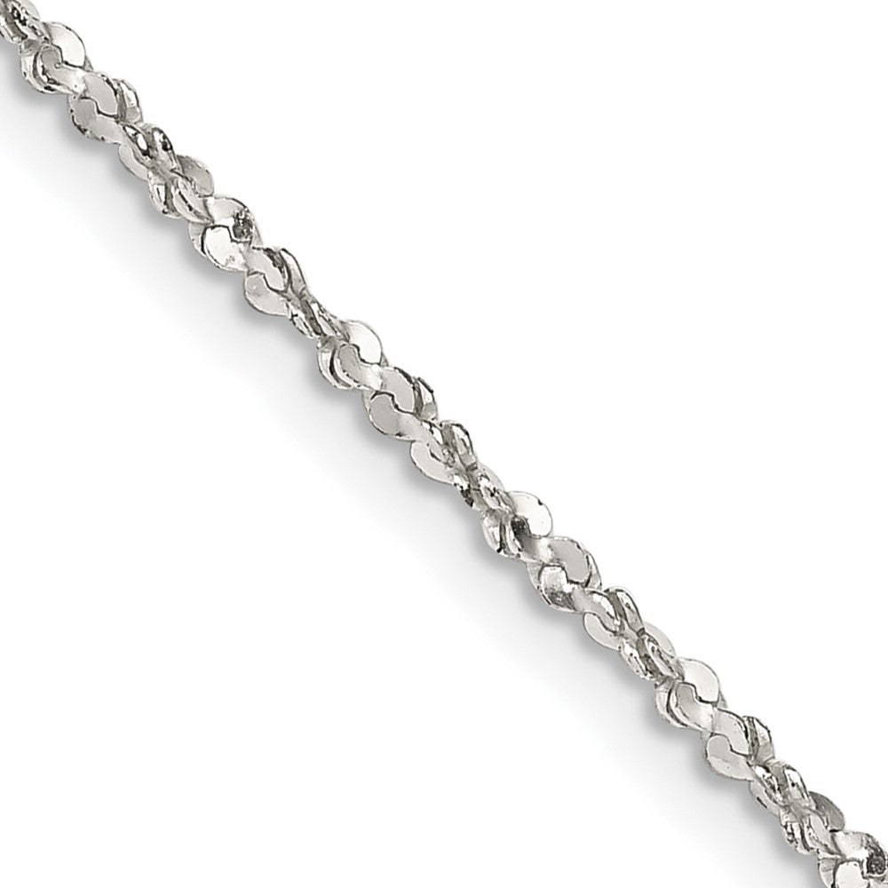 Sterling Silver 1.6mm Twisted Serpentine Chain - 3
