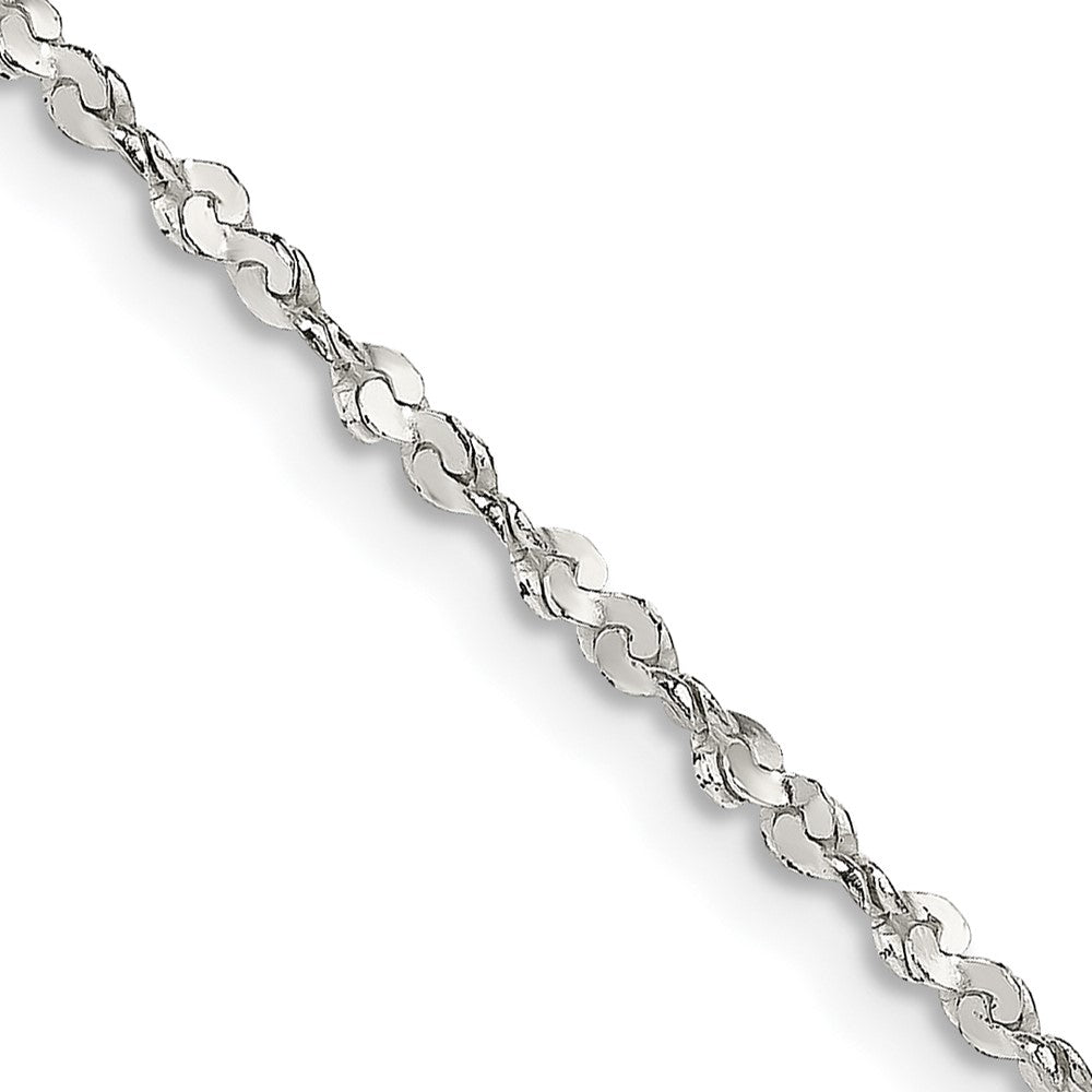 Sterling Silver 1.8mm Twisted Serpentine Chain - 3