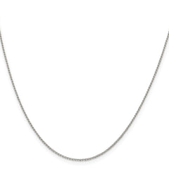 Sterling Silver 1mm Open Elongated Link Curb Chain - 3