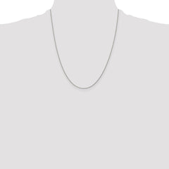 Sterling Silver 1mm Open Elongated Link Curb Chain - 4