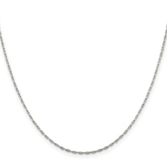 Sterling Silver 1.4mm Flat Oval Cable Chain - 4