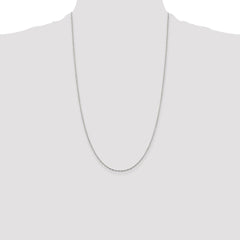 Sterling Silver 1.4mm Flat Oval Cable Chain - 10