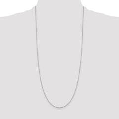 Sterling Silver 1.4mm Flat Oval Cable Chain