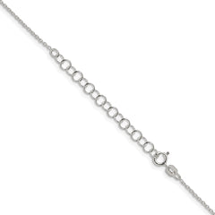 Sterling Silver 1.30mm Forzantine Cable Chain w/2in ext.