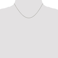 Sterling Silver Rhodium-plated 1.25mm Diamond-cut Forzantine Cable Chain - 3