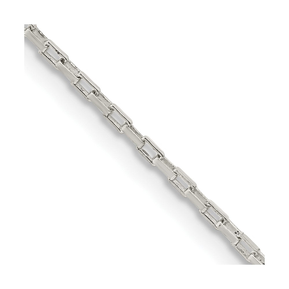 Sterling Silver 1.3mm Elongated Box Chain - 4