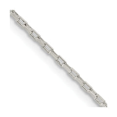 Sterling Silver 1.3mm Elongated Box Chain - 4