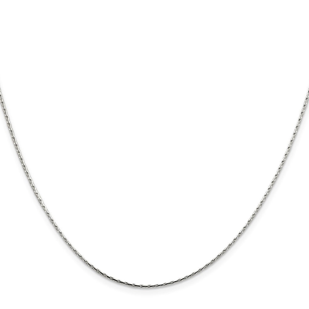 Sterling Silver 1mm Oval Box Chain - 4