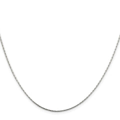 Sterling Silver 1mm Oval Box Chain - 4
