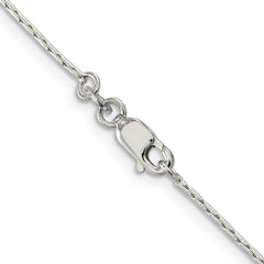 Sterling Silver 1mm Oval Box Chain - 5