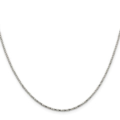 Sterling Silver 1.35mm Twisted Box Chain - 2