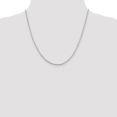 Sterling Silver 1.35mm Twisted Box Chain - 2