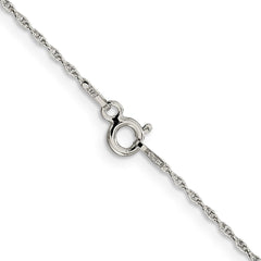 Sterling Silver 1.25mm Loose Rope Chain - 7