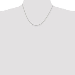 Sterling Silver Rhodium-plated 1.25mm Loose Rope Chain