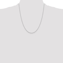Sterling Silver Rhodium-plated 1.25mm Loose Rope Chain - 4