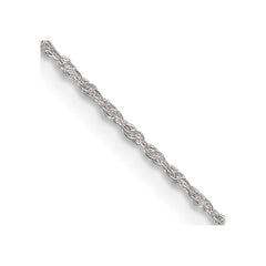 Sterling Silver 1.25mm Loose Rope Chain - 6