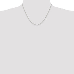 Sterling Silver 1.65mm Diamond-cut Long Link Cable Chain - 2