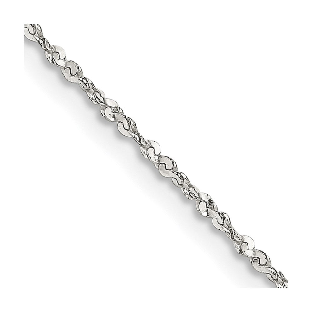 Sterling Silver 1.2mm Twisted Serpentine Chain - 5