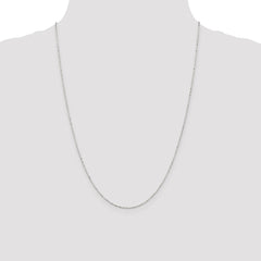 Sterling Silver 1.05mm Square Fancy Beaded Chain