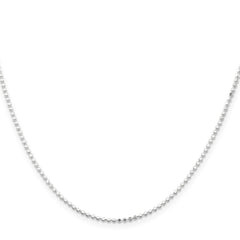 Sterling Silver 1.15mm Square Fancy Beaded Chain - 3