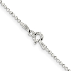 Sterling Silver 1.15mm Square Fancy Beaded Chain - 4