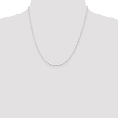 Sterling Silver 1.15mm Square Fancy Beaded Chain - 5