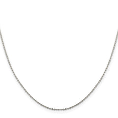 Sterling Silver .9mm Flat Link Cable Chain - 3