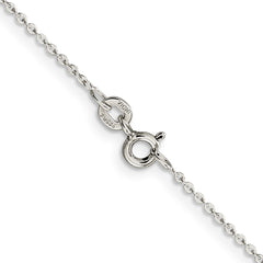 Sterling Silver .9mm Flat Link Cable Chain - 3