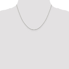 Sterling Silver .9mm Flat Link Cable Chain - 4