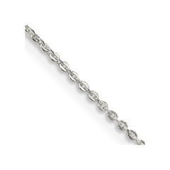 Sterling Silver .9mm Flat Link Cable Chain - 4