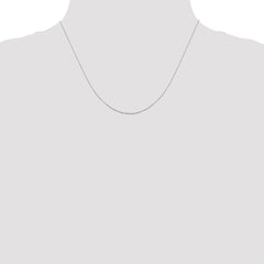 Sterling Silver 1mm Flat Link Cable Chain w/2in ext.