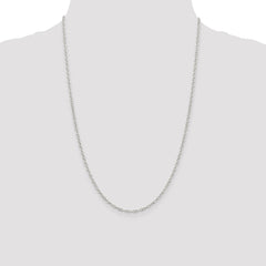 Sterling Silver 2.5mm Flat Open Oval Cable Chain - 4