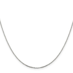 Sterling Silver .95mm Diamond-cut Forzantine Cable Chain w/4in ext.