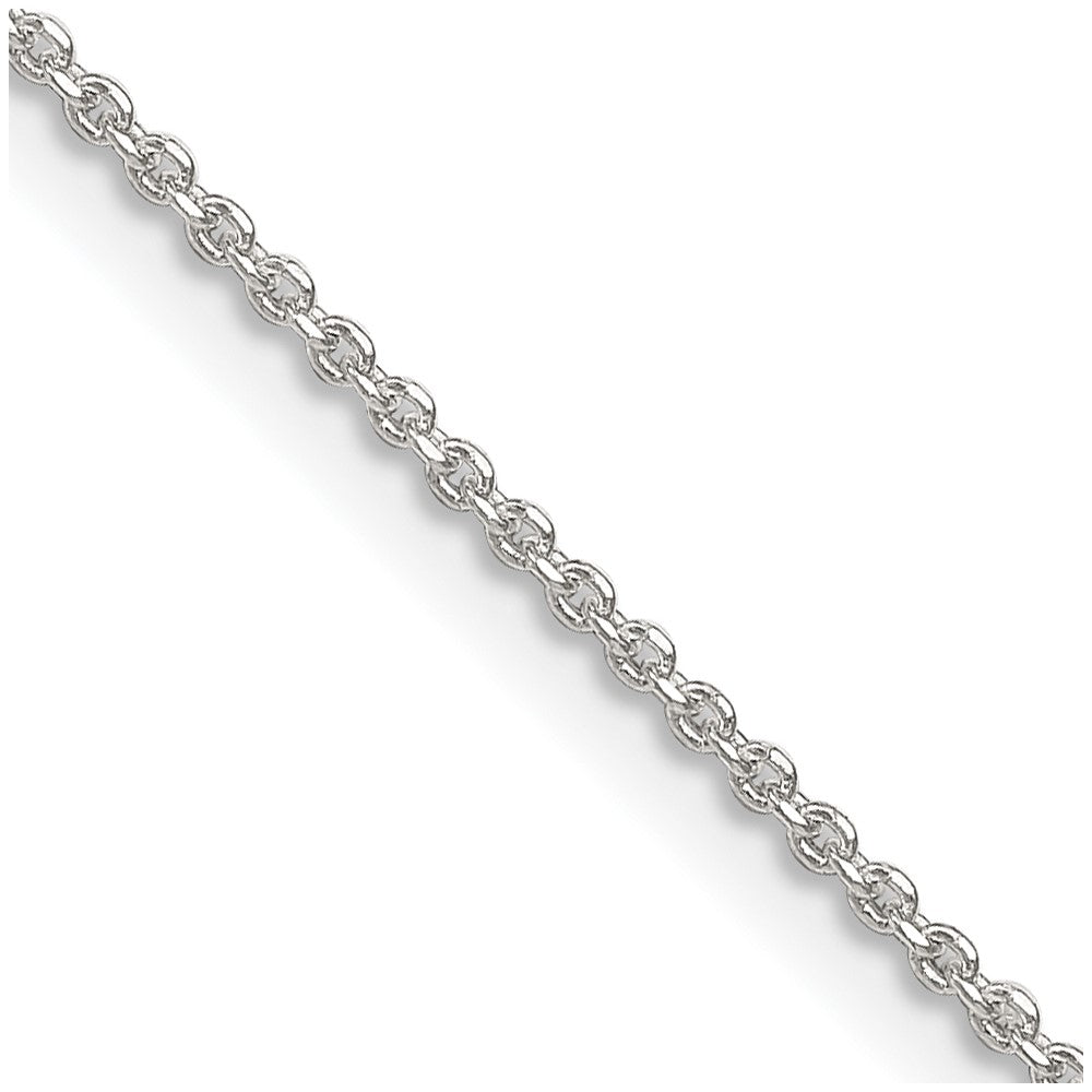 Sterling Silver 1.4mm Diamond-cut Forzantine Cable Chain - 4