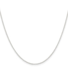 Sterling Silver 1.45mm Forzantine Cable Chain - 5