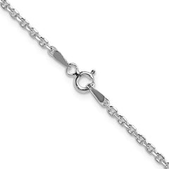 Sterling Silver 2.1mm Diamond-cut Forzantine Cable Chain - 4