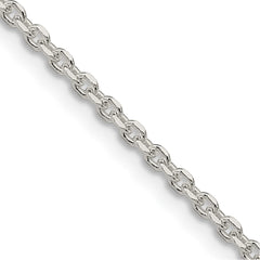 Sterling Silver 2.1mm Diamond-cut Forzantine Cable Chain - 4