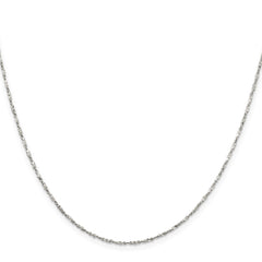 Sterling Silver 1.4mm Twisted Serpentine Chain - 4