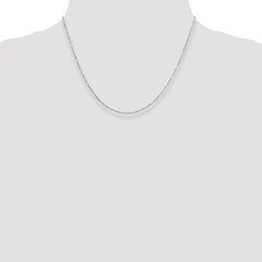 Sterling Silver 1.4mm Twisted Serpentine Chain - 3