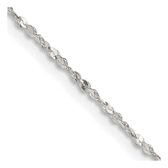 Sterling Silver 1.4mm Twisted Serpentine Chain - 4